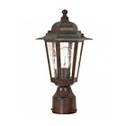 Lampe sur poteau extrieur Nuvo Lighting 60-995 1-Lumière Série Cornerstone Textured Black