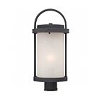 Lampe sur poteau extrieur Nuvo Lighting 62-654 1-Lumière Série Haven Mahogany Bronze