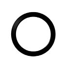 Ortech 4116-RINGBK Noir Anneau pour 4116 Plafonnier encastré