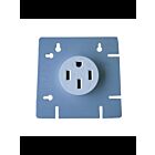 Ortech 8350T 50A Blanc Réceptacle de gamme adapté aux fils d'aluminium et de cuivre