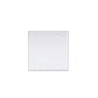 Plaque vide pour deux dispositifs Ortech 8542 blanc