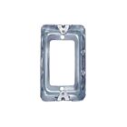 Couvercle d'appareil rectangulaire à un groupe avec anneau d'extension Ortech BOX-1110-R