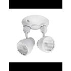 Ortech OE-703H 2W Blanc 2-Tête LED Tête d'urgence CCT Sélectionnable