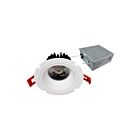 Encastré LED mince regressé température CCT au choix 4" Ortech SLIM-RG4-5CCT 15W Blanc