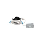 Encastré LED mince à garniture ajustable 3" avec température CCT au choix Ortech SLIM3GIM-5CCT 8W Blanc/Noir