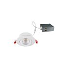 Encastré mince avec température CCT au choix Ortech SLIM4GIM-5CCT 9W Blanc/Noir