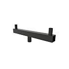 Support corne de bœuf profil bas, 2 tenons avec embouts Eiko PA-2BH-BK