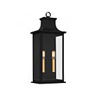 Quoizel Lighting ABY8408MBK 2-Lights Noir mat 120W Abernathy Lanterne d'extérieur