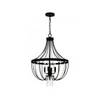 Suspendu Adelaide Quoizel Lighting ADL2820MBK 240W 4 lumières Noir mat