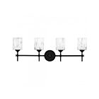 Quoizel Lighting Aria ARI8631MBK 4-Lumières Noir mat 400W Luminaire de vanité