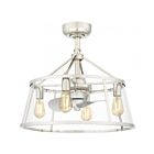 Ventilateur de plafond 22" Quoizel Lighting Barlow BAW3122PK 32W Nickel poli