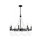 Chandelier Brigitta Quoizel Lighting BGA5030MBK 480W 8-Lumières Noir mat