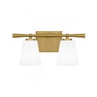 Vanité Brindley Quoizel Lighting Bid8616Bn 200W 2-Lumières Nickel Brossé