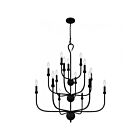 Lustre Blanche Quoizel Lighting BLA5032MBK 900W 15 Lumières Noir mat