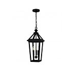 Quoizel Lighting BLV1909MBK 3-Lights Noir mat 180W Boulevard Lanterne d'extérieur