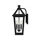 Quoizel Lighting BLV8409MBK 3-Lights Noir mat 180W Boulevard Lanterne d'extérieur