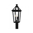 Quoizel Lighting BLV9009MBK 3-Lights Noir mat 180W Boulevard Lanterne d'extérieur