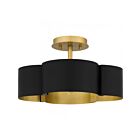 Plafonnier semi encastré Quoizel Lighting BSM1714MBK Balsam 4-Lumières 240W Noir mat