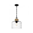 Mini suspendu Baltic Quoizel Lighting BTC1512MBK 100W 1 lumière Noir mat