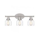 Luminaire de vanité à Caverly Quoizel Lighting CVL8622BN 3-Lumières 300W Nickel brossé
