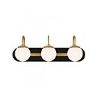 Quoizel Lighting Desmond DES8624MBK 3-Lumières Noir mat 120W Luminaire de vanité