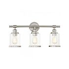 Luminaire de vanité à Dixie Quoizel Lighting DIX8623BN 3-Lumières 300W Nickel brossé