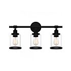 Vanité Dixie Quoizel Lighting Dix8623Mbk 300W 3-Lumières Noir Mat