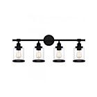 Vanité Dixie Quoizel Lighting Dix8632Mbk 400W 4-Lumières Noir Mat