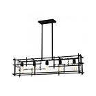 Éclairage pour îlot Quoizel Lighting Daphne DPN538MBK 500W Noir mat