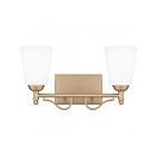 Quoizel Lighting Esther ESR8616BGD 2-Lumières Or en bronze 200W Luminaire de vanité