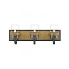 Luminaire de vanité à Finch Quoizel Lighting FIN8624AWN 3-Lumières 180W Noyer vieilli