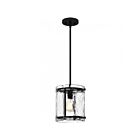 Mini suspendu Fortress Quoizel Lighting FTS1509EK 100W 1-Lumière Noir de terre