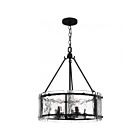 Suspendu Fortress Quoizel Lighting FTS2821EK 300W 5-Lumières Noir de terre