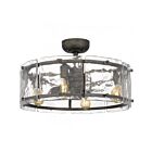 Ventilateur de plafond 24.25" Quoizel Lighting Fortress FTS3124MM 32W Argent chiné