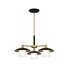 Chandelier Fayette Quoizel Lighting FYT5124EK 360W 3 lumières Terre noire