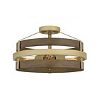 Plafonnier semi encastré Quoizel Lighting GDN1716CG Gadsen 3-Lumières 300W Or Champagne