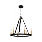 Chandelier Graylyn Quoizel Lighting GRA5024MBK 660W 6 lumières Noir mat