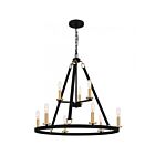 Lustre Graylyn Quoizel Lighting GRA5029MBK 540W 9-Lumières Noir mat