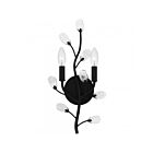 Quoizel Lighting Heiress HEI8709MBK 2-Lumières Noir mat Applique murale