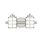 Luminaire de vanité à Hazlett Quoizel Lighting HZT8615BN 2-Lumières 200W Nickel brossé