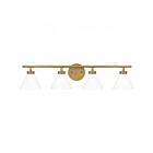 Luminaire de vanité à Ira Quoizel Lighting IRA8631WS 4-Lumières 240W Laiton patiné