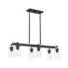 Éclairage pour îlot Quoizel Lighting Kelleher KEL3533DO 600W Fer vieilli