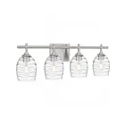 Quoizel Lighting Lucy LCY8629BN 4-Lumières Nickel brossé 400W Luminaire de vanité