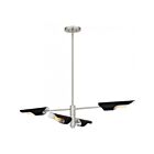 Quoizel Lighting LOI444BN 4 Lumières Nickel brossé 240W Leoni Éclairage pour îlot