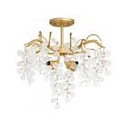 Quoizel Lighting MAP1720GFL Maple 4-Lumières 240W Feuille d'or Plafonnier semi-encastré