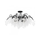 Quoizel Lighting MAP1728EK Maple 6-Lumières 360W Noir de terre Plafonnier semi-encastré