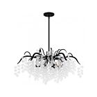 Quoizel Lighting MAP5028EK Maple 6-Lumières 360W Noir de terre Lustre
