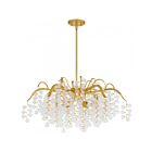 Quoizel Lighting MAP5028GFL Maple 6-Lumières 360W Feuille d'or Lustre
