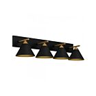 Quoizel Lighting MTO8637MBK 4 lumières Noir mat 240W Mastro Applique de salle