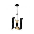Quoizel Lighting MYL2814MBK Myla 3-Lumières 60W Noir mat Suspendu
